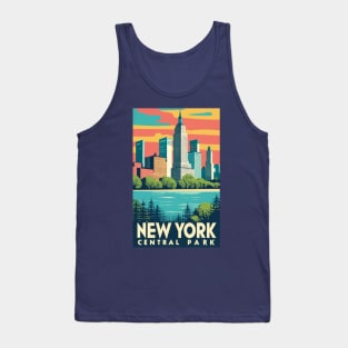 A Vintage Travel Art of New York - US Tank Top